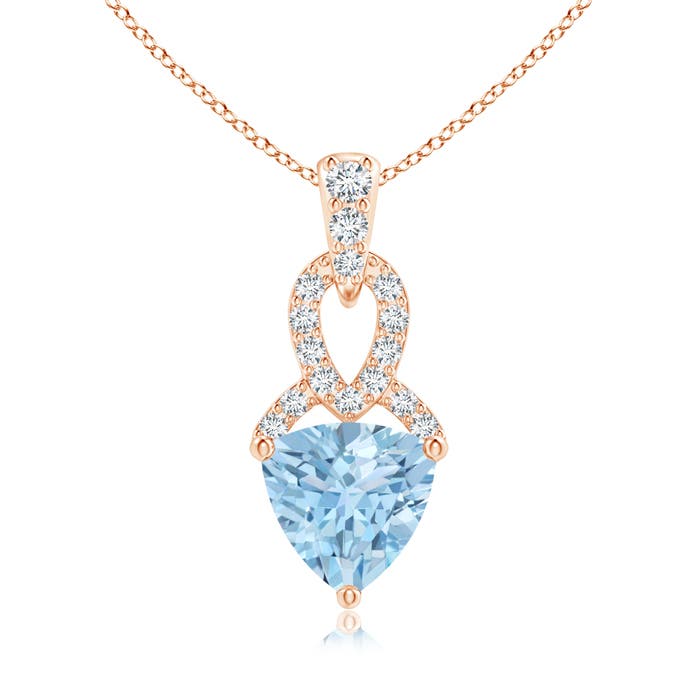 AAA - Aquamarine / 0.69 CT / 14 KT Rose Gold