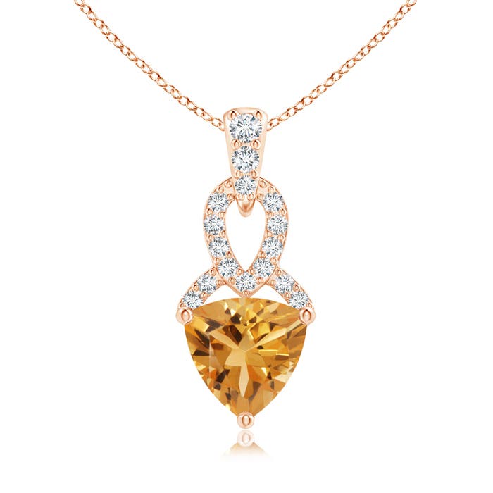 A - Citrine / 0.69 CT / 14 KT Rose Gold