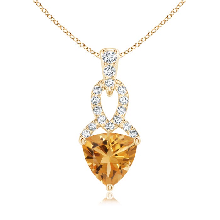 A - Citrine / 0.69 CT / 14 KT Yellow Gold