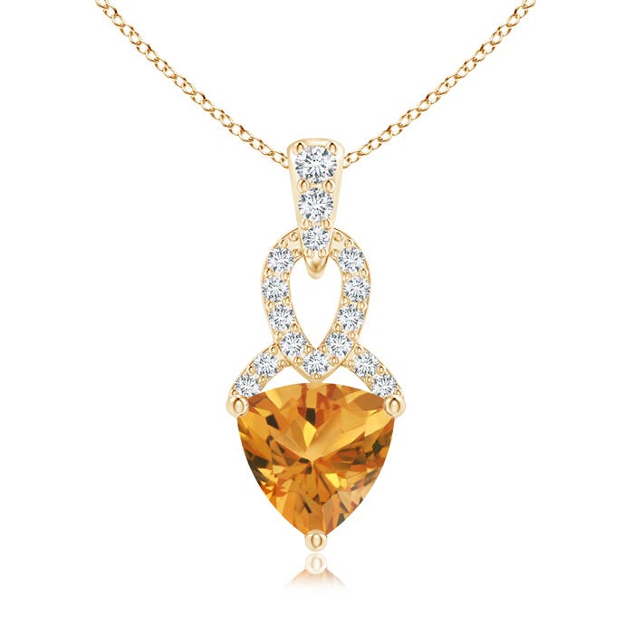 AA - Citrine / 0.69 CT / 14 KT Yellow Gold