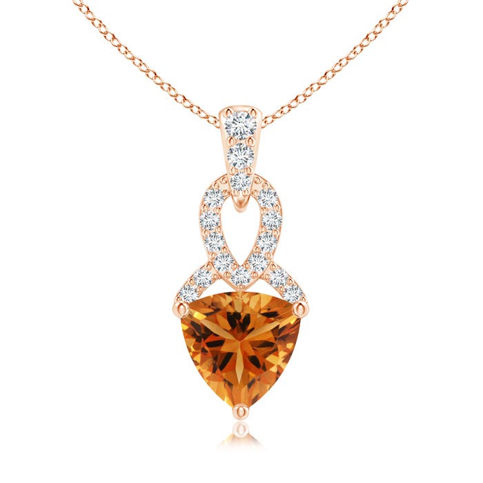 AAA - Citrine / 0.69 CT / 14 KT Rose Gold