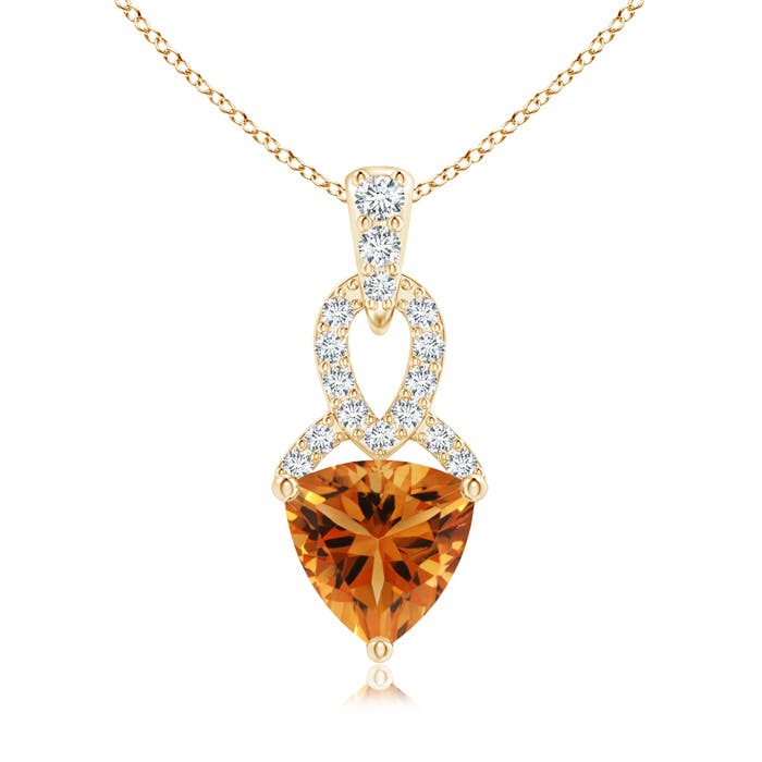 AAA - Citrine / 0.69 CT / 14 KT Yellow Gold