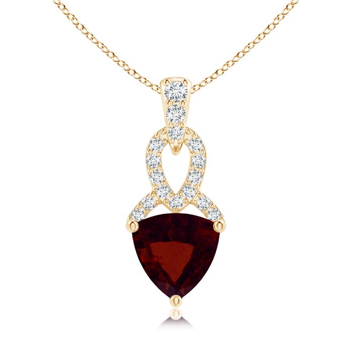 A - Garnet / 0.94 CT / 14 KT Yellow Gold