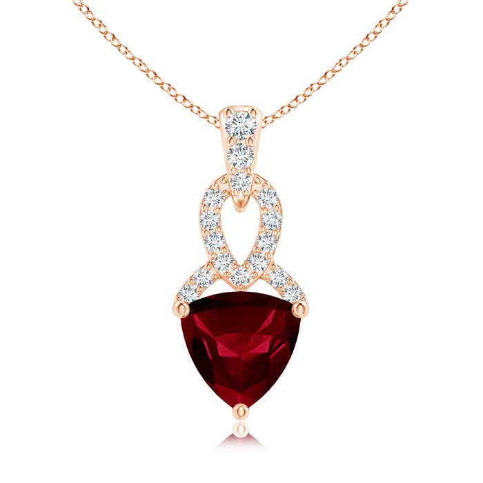 AA - Garnet / 0.94 CT / 14 KT Rose Gold