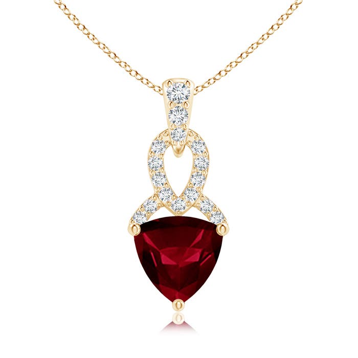 AA - Garnet / 0.94 CT / 14 KT Yellow Gold