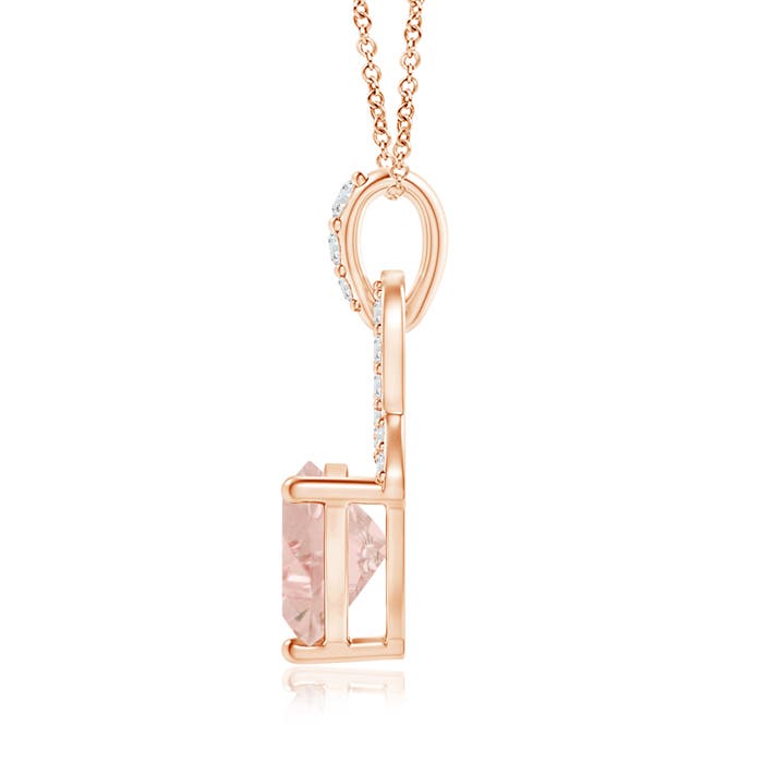 A - Morganite / 0.69 CT / 14 KT Rose Gold