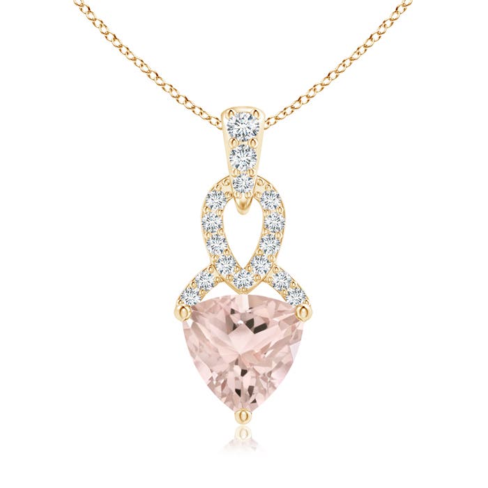 A - Morganite / 0.69 CT / 14 KT Yellow Gold