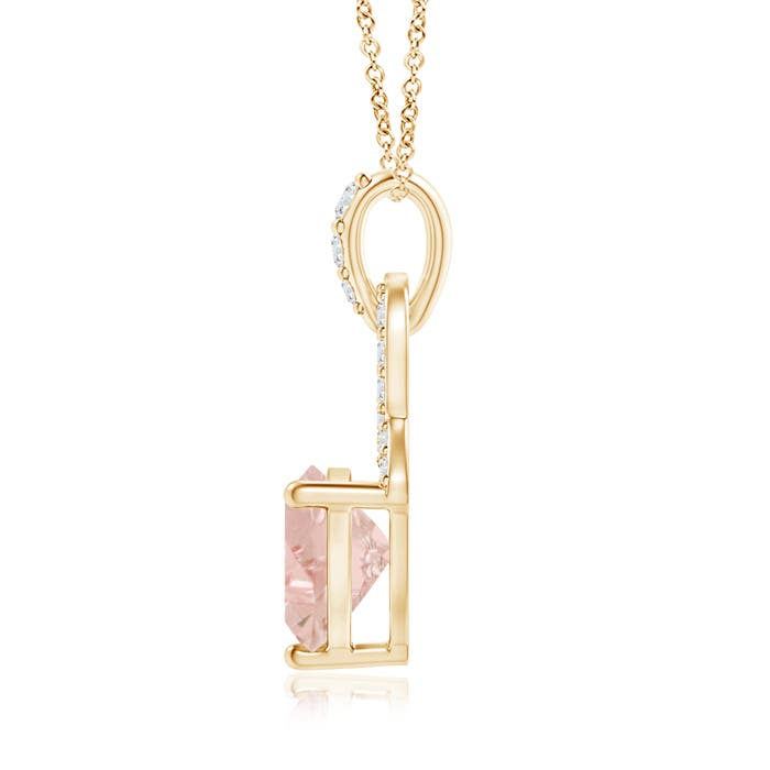 A - Morganite / 0.69 CT / 14 KT Yellow Gold