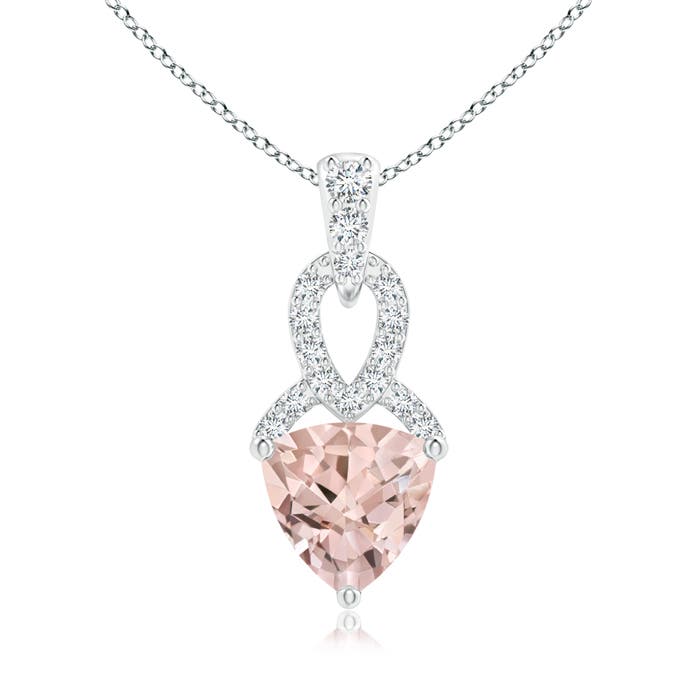 AA - Morganite / 0.69 CT / 14 KT White Gold