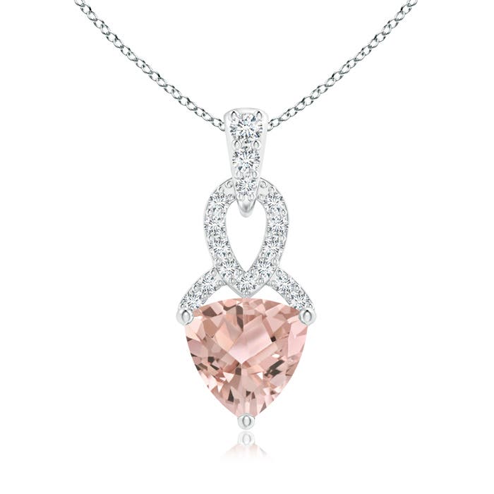 AAA - Morganite / 0.69 CT / 14 KT White Gold