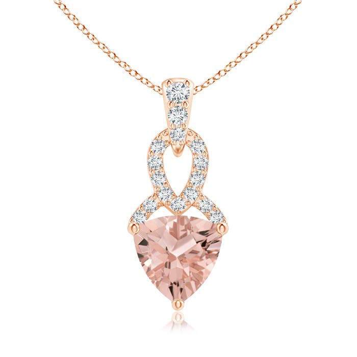 AAAA - Morganite / 0.69 CT / 14 KT Rose Gold