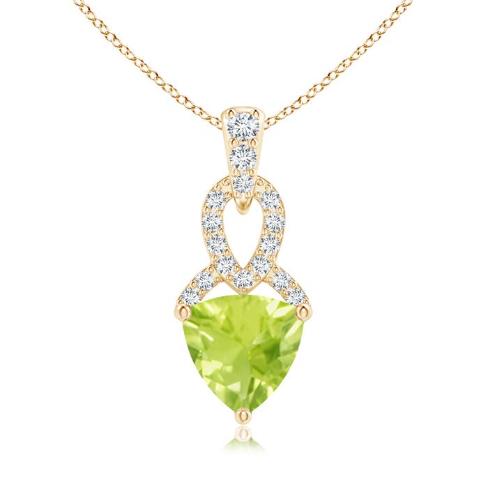 A - Peridot / 0.79 CT / 14 KT Yellow Gold