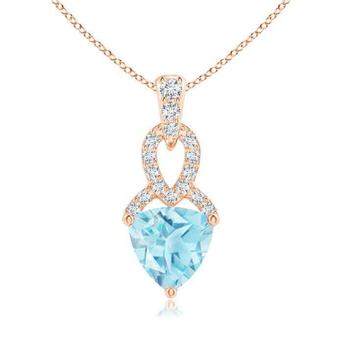 A - Swiss Blue Topaz / 0.99 CT / 14 KT Rose Gold