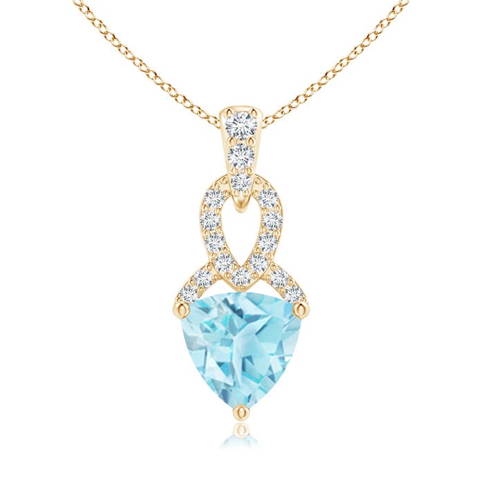 A - Swiss Blue Topaz / 0.99 CT / 14 KT Yellow Gold