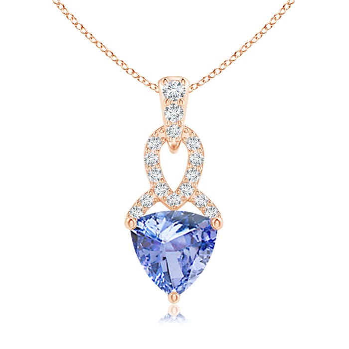 A - Tanzanite / 0.84 CT / 14 KT Rose Gold