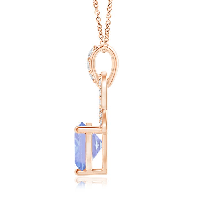 A - Tanzanite / 0.84 CT / 14 KT Rose Gold