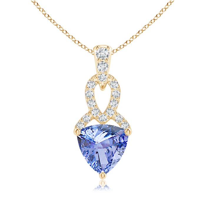 A - Tanzanite / 0.84 CT / 14 KT Yellow Gold