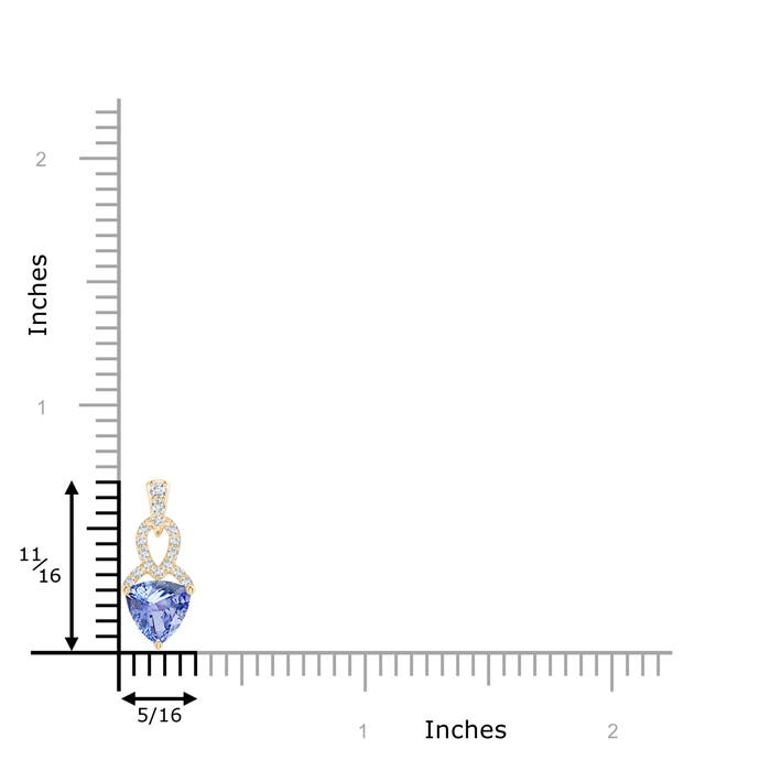 A - Tanzanite / 0.84 CT / 14 KT Yellow Gold