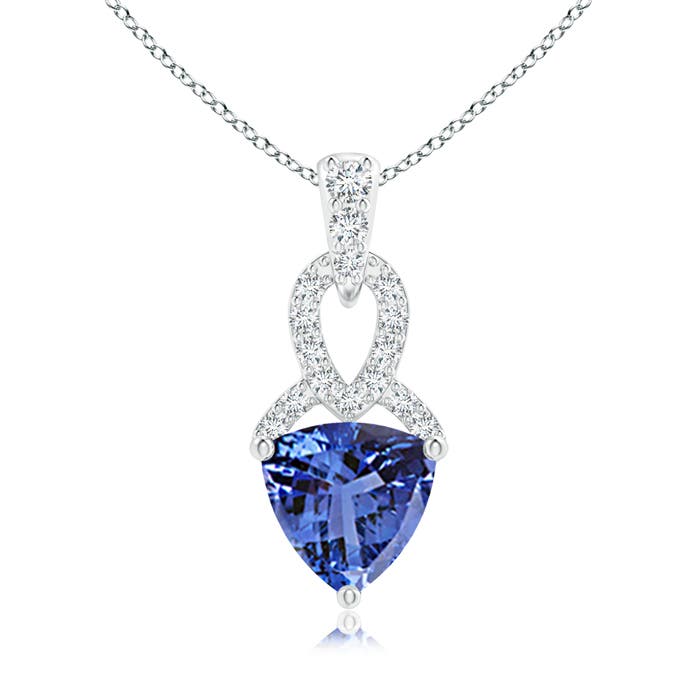 AA - Tanzanite / 0.84 CT / 14 KT White Gold