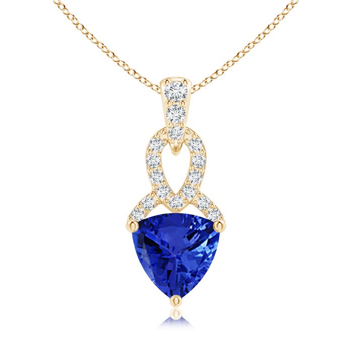 AAA - Tanzanite / 0.84 CT / 14 KT Yellow Gold