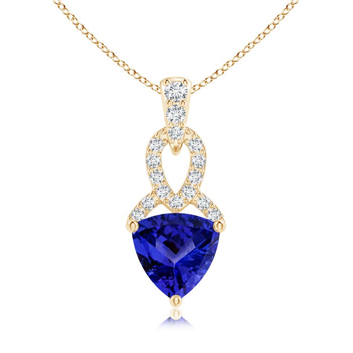 AAAA - Tanzanite / 0.84 CT / 14 KT Yellow Gold