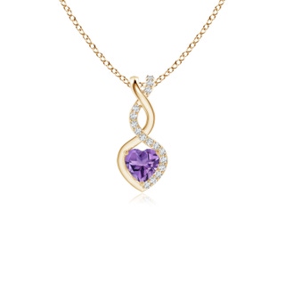 Heart AA Amethyst
