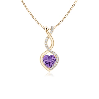 Heart AA Amethyst