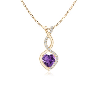 Heart AAA Amethyst