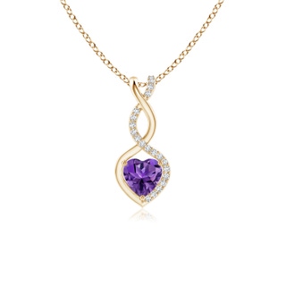 Heart AAAA Amethyst