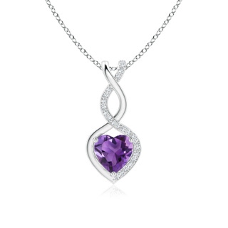Heart AAA Amethyst