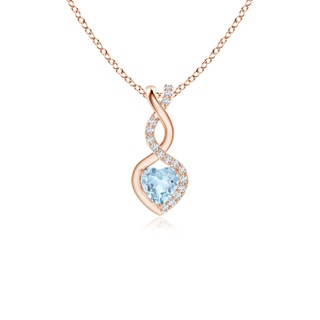 Heart AA Aquamarine