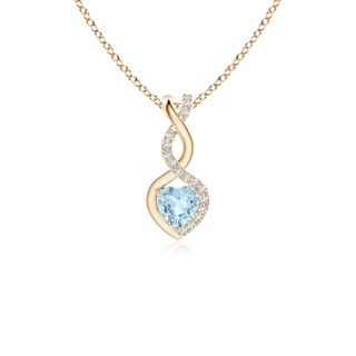 Heart AA Aquamarine