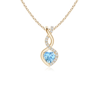 Heart AAAA Aquamarine
