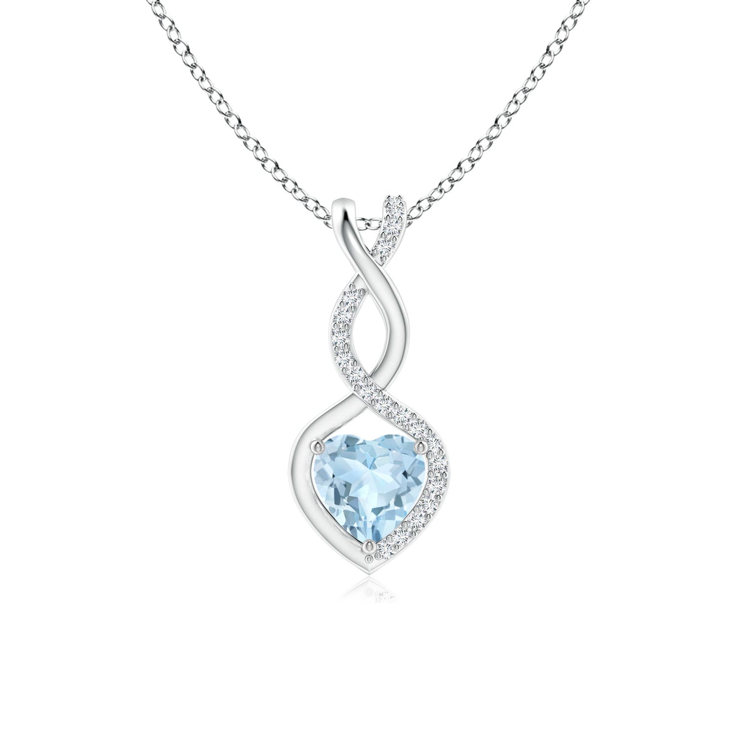 AA - Aquamarine / 0.41 CT / 14 KT White Gold