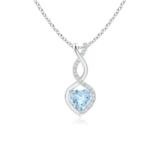 Heart AA Aquamarine