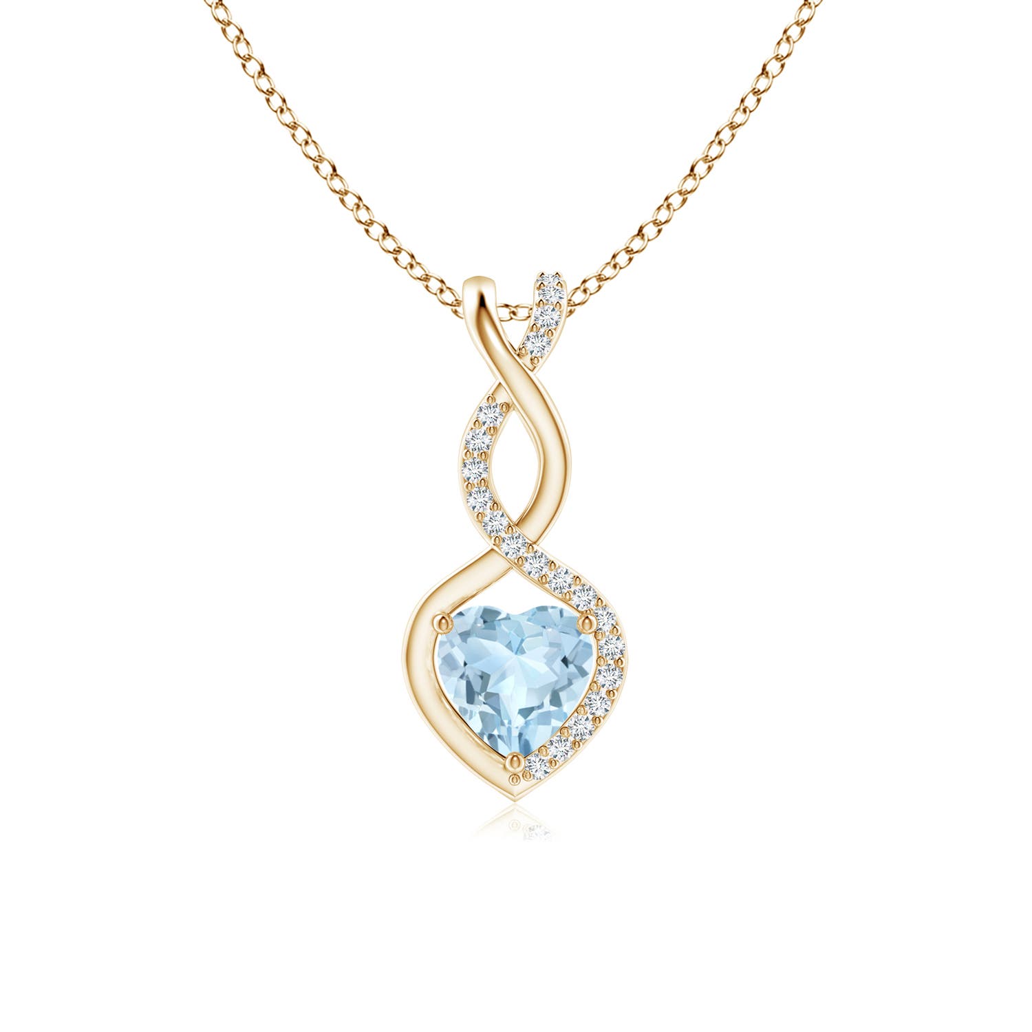 AA - Aquamarine / 0.41 CT / 14 KT Yellow Gold