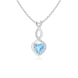 Heart AAA Aquamarine