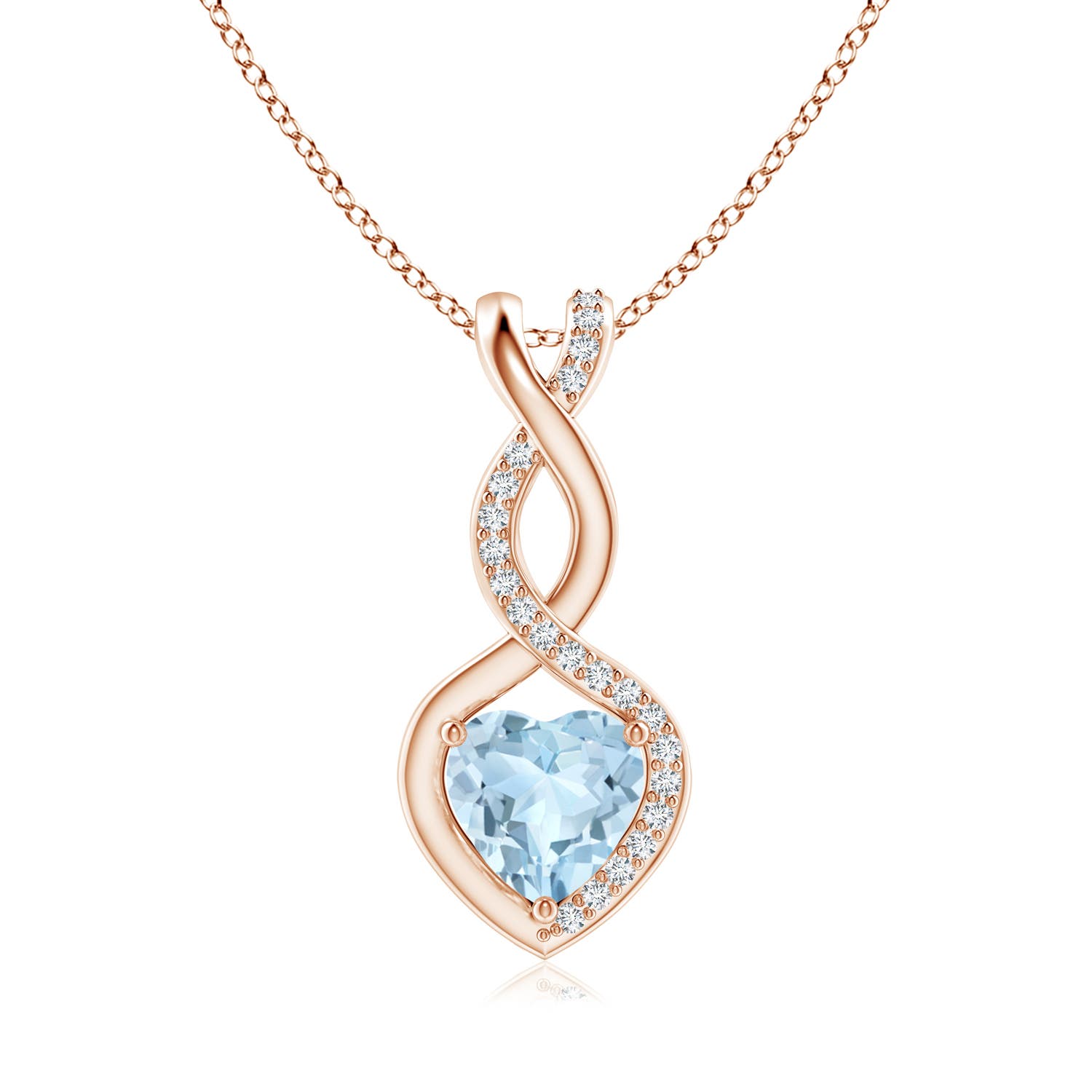 AA - Aquamarine / 0.79 CT / 14 KT Rose Gold