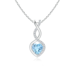 Heart AAA Aquamarine