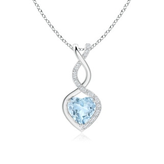 Heart AA Aquamarine