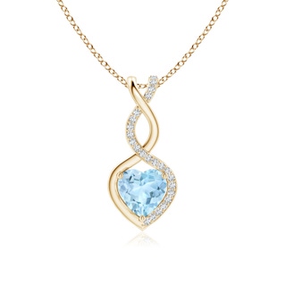 Heart AAA Aquamarine