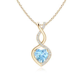 Heart AAAA Aquamarine