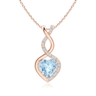 Heart AA Aquamarine