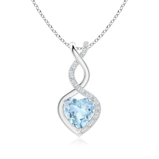 Heart AA Aquamarine