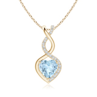 Heart AA Aquamarine