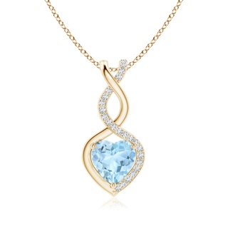 Heart AAA Aquamarine