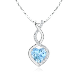 Heart AAAA Aquamarine