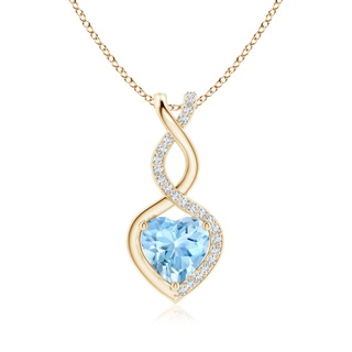 Heart AAAA Aquamarine