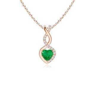 Heart AA Emerald