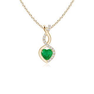 Heart AA Emerald